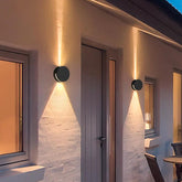 Weatherproof Round Outdoor Up and Down Wall Lights - Clowas